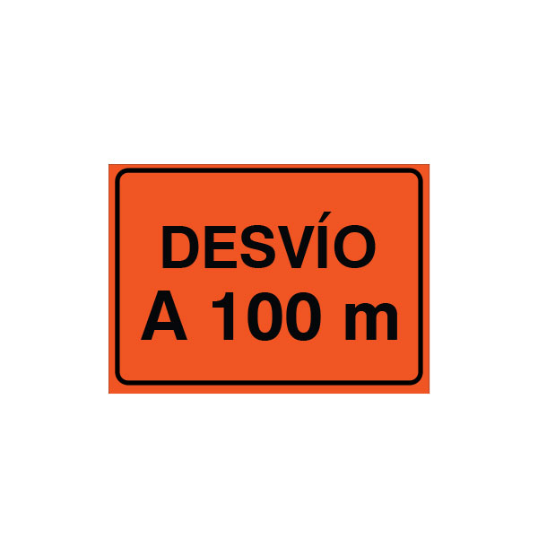 Señal vial de desvío