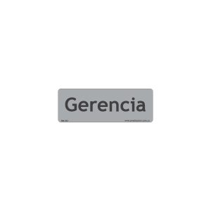 Señal informativa de gerencia