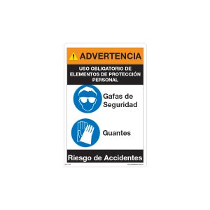 USE GAFAS Y GUANTES