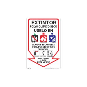 EXTINTOR POLVO QUÍMICO SECO  PVC