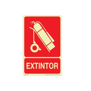 EXTINTOR PORTABLE FOTOLUMINISCENTE