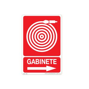 GABINETE CONTRA INCENDIO FLECHA DERECHA PVC