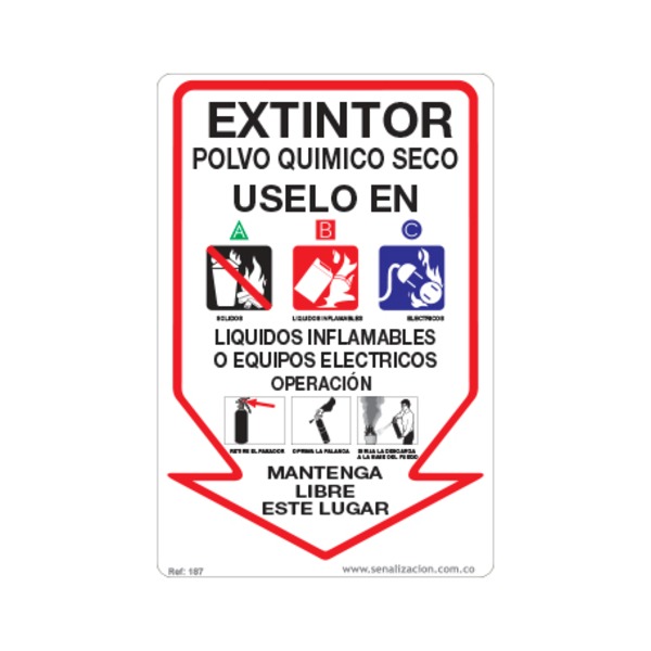 Extintor multi seco pvc