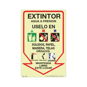 Extintor agua