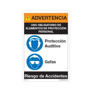 Uso de gafas y proteccion auditiva