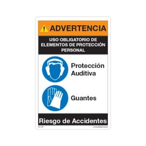 Use protección auditiva y guantes