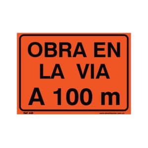 Obra en la via
