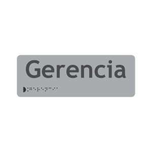 GERENCIA + BRAILLE - señalización Bogotá