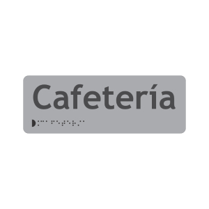 CAFETERÍA + BRAILLE - señalización Bogotá