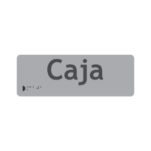 CAJA + BRAILLE - señalización Bogotá