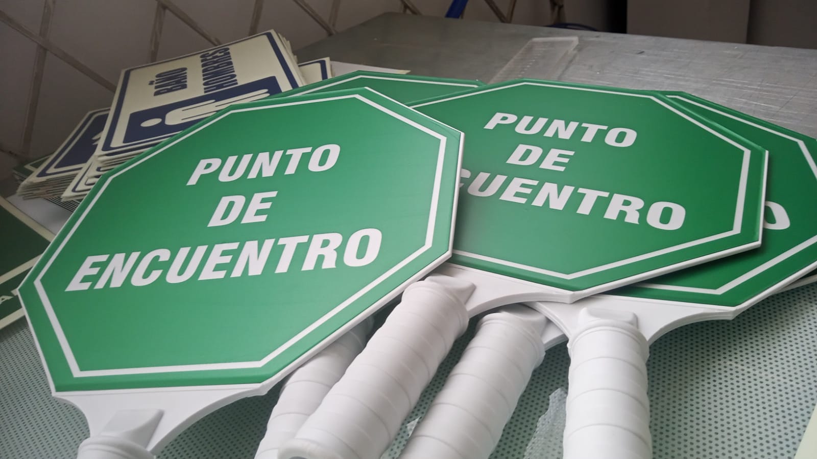 Paleta punto de encuentro Paleta de punto de encuentro - señalización de evacuación Bogotá